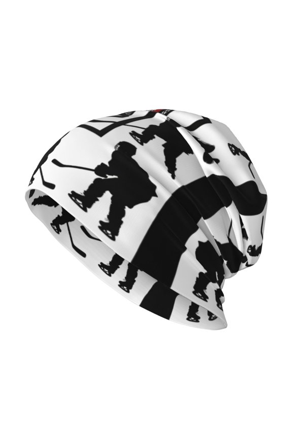Beanie Hat Hockey Player Hip-Hop Warm Skull Caps Unisex Baggy Beanie For Women