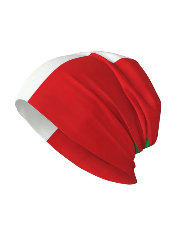 Beanie Hat Italian Flag Hip-Hop Warm Skull Caps Unisex Baggy Beanie For Women