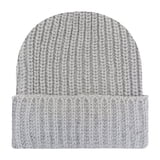 Beanie Hat Smooth Rib Knit with Wide Folded Cuff Close Vertical Ribbing ...