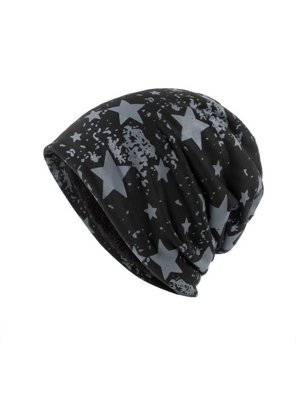 Beanie Hat for Women Snow Ski Skull Cap Cuff Beanie Hat Wide Cuff Beanie Hat Lined Knit Warm Thick Versatile Head Wraps Rib Knit Beanie Chemo Headwear Thermal Hat
