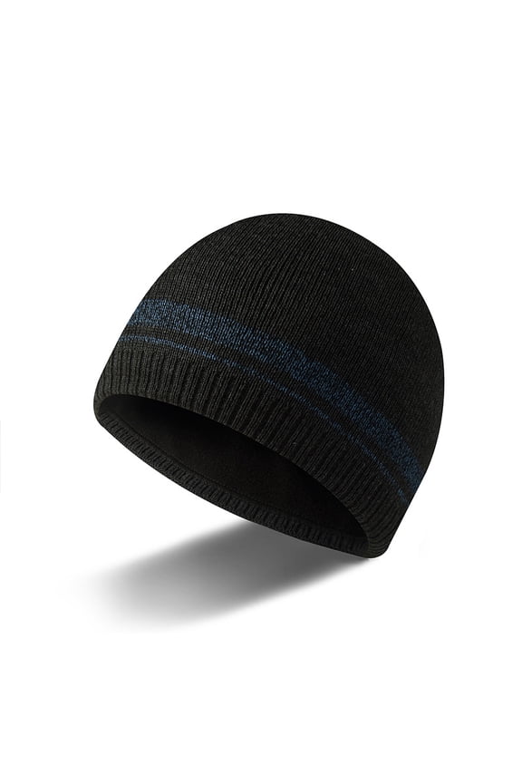 Beanie Hat for Men - Knit Ribbed Cap - Skull Caps