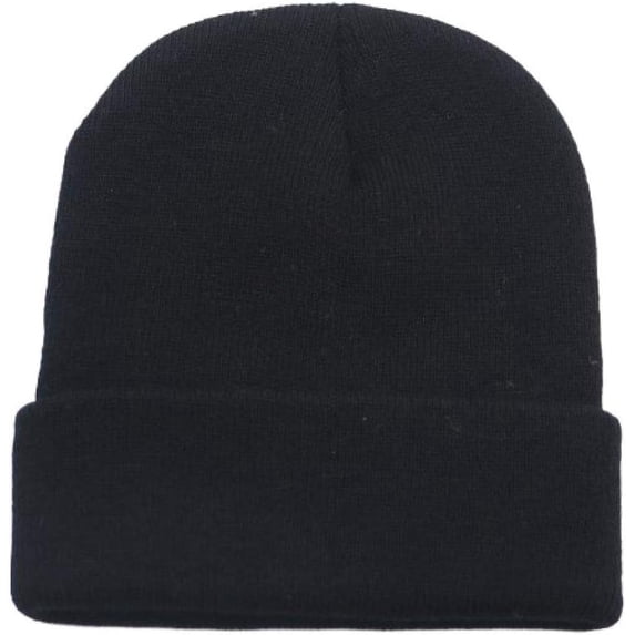Beanie Hat for Men Women Cuffed Winter Hats Knit Soft Warm Skull Cap