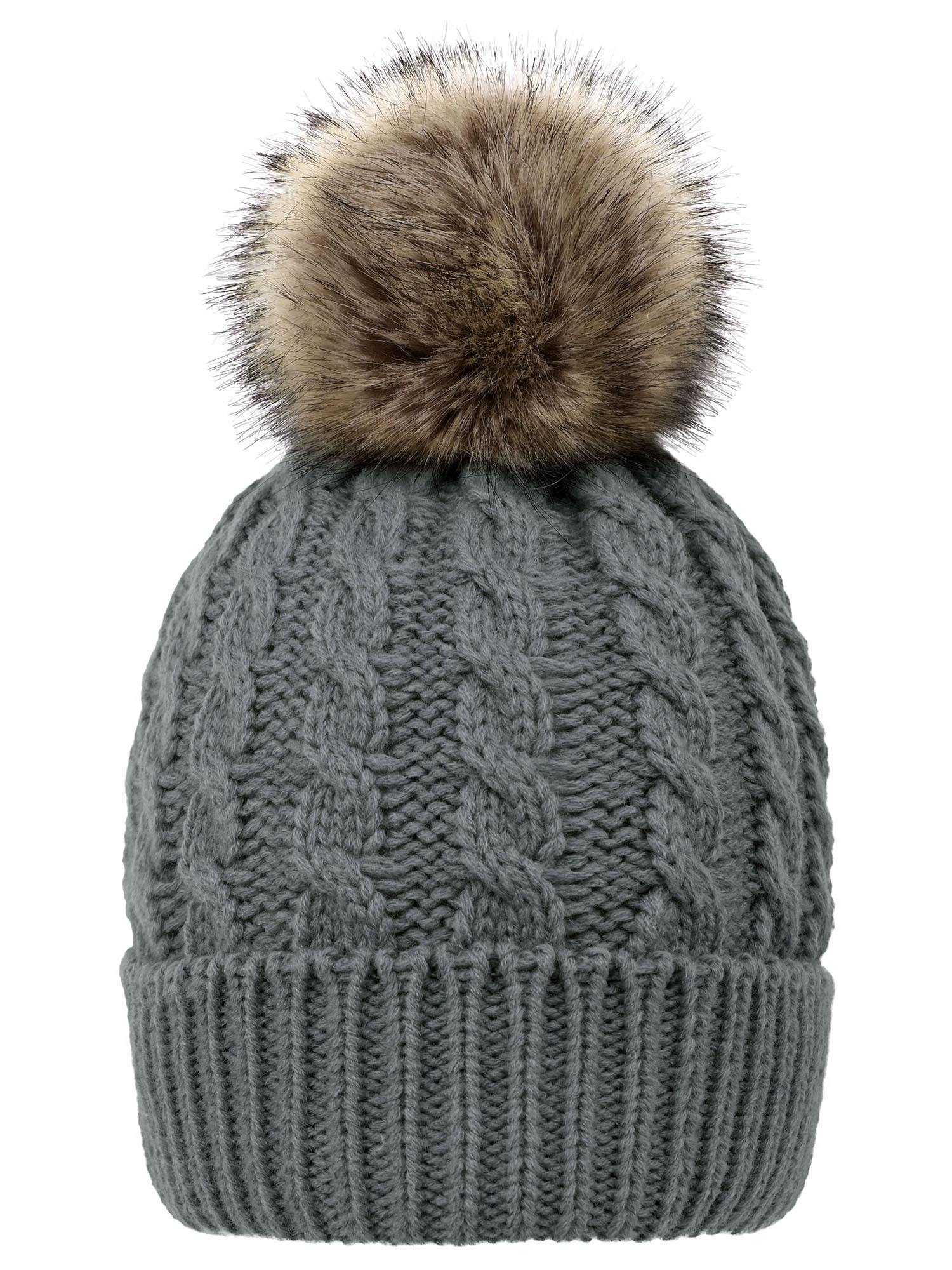 Beanie Hat for Women Winter Soft Fleece Lined Knit Pom  display picture 3