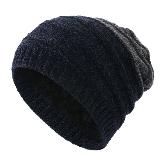 Zwiiyzr Fleece Lined Winter Beanie Hat - Warm Knitted Skull Cap for Men and Women
