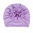 thumbnail image 1 of Beanie Hats Kids Large Flower Knot Donut Bow Beanie Turban Hat Cap Muslim Bonnet Headwrap Beanies Hats for Girl Boy 0-2 Years on Clearance under $10, 1 of 2