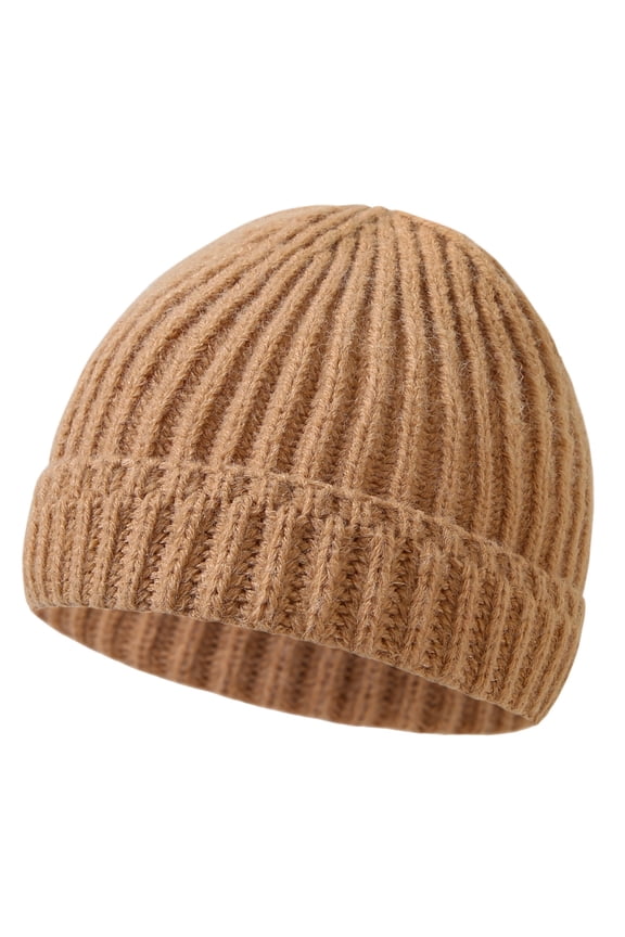 Beanie Hats for Boy Girl, Kids Winter Spring Unisex Fleece Lined Beanie Soft Warm Knit Hat Knitted Ski Stocking Cuffed Cap on Clearance under $10