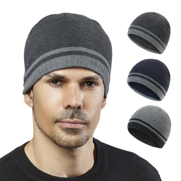 Beanie Hats for Men Mens Beanie Womens Beanie Mens Knit Beanie Hat Winter Running Acrylic Skull Ski Beanie