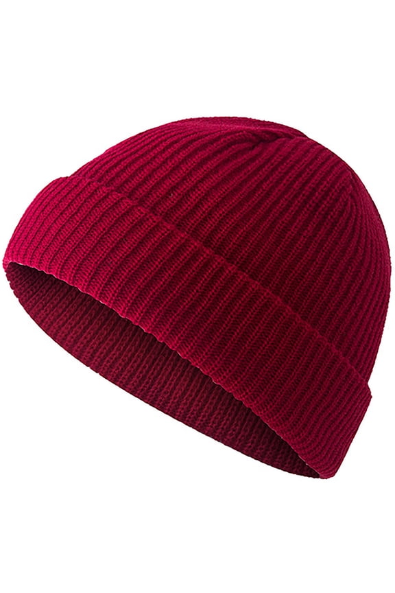 Beanie Hats for Men Women Knit Cap Autumn Winter Solid Color Warm Cozy Ski Skully Stocking Cap Knitted Beanies