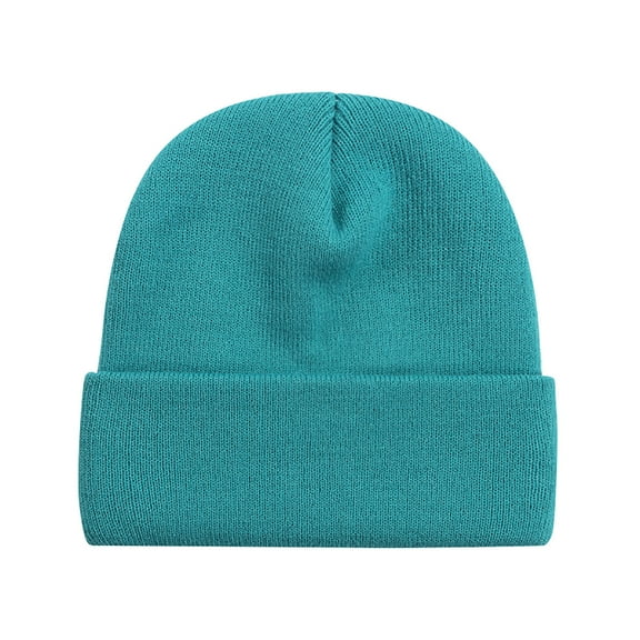 Beanie Hats for Men Women Slouchy Beanie Hats Winter Knit Cuffed Beanie Soft Hat(Blue)
