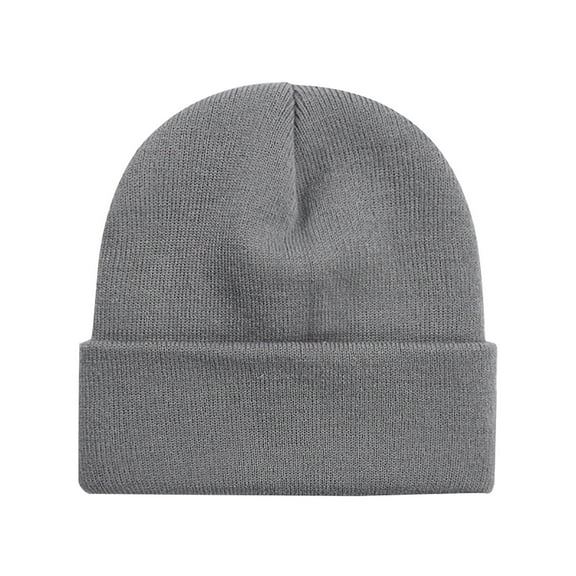 Beanie Hats for Men Women Slouchy Beanie Hats Winter Knit Cuffed Beanie Soft Hat(Gray)