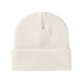 thumbnail image 1 of Beanie Hats for Men Women Slouchy Beanie Hats Winter Knit Cuffed Beanie Soft Hat(White), 1 of 5