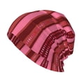 thumbnail image 1 of Beanie Hats for Men and Women, Red Pink Stitches Heart Patterns Adult Unisex Knit Hat Winter Warm Skull Cap, 1 of 7