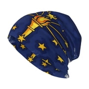 Beanie Hip-Hop Running Beanie Hat Adult America Indiana Flag Skull Cap For Men Women