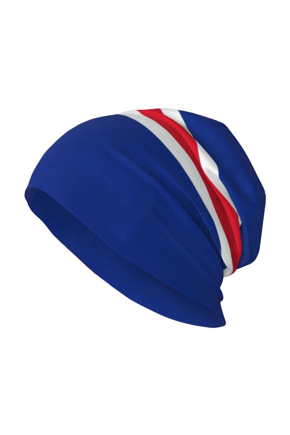 Beanie Hip-Hop Running Beanie Hat Adult Flag Of Iceland Skull Cap For Men Women