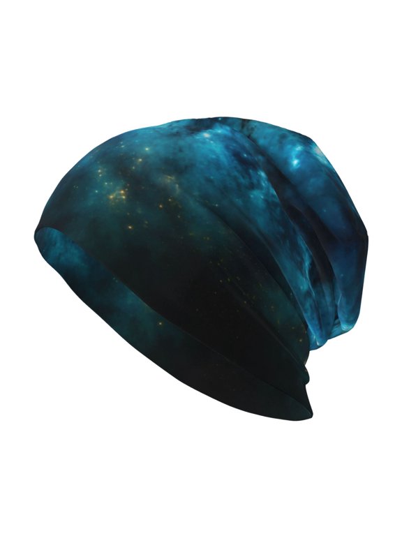 Beanie Hip-Hop Running Beanie Hat Adult Galaxy Nebula Space Skull Cap For Men Women