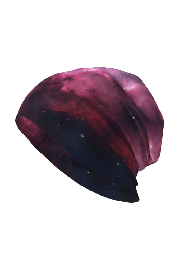 Beanie Hip-Hop Running Beanie Hat Adult Galaxy Pattern Skull Cap For Men Women