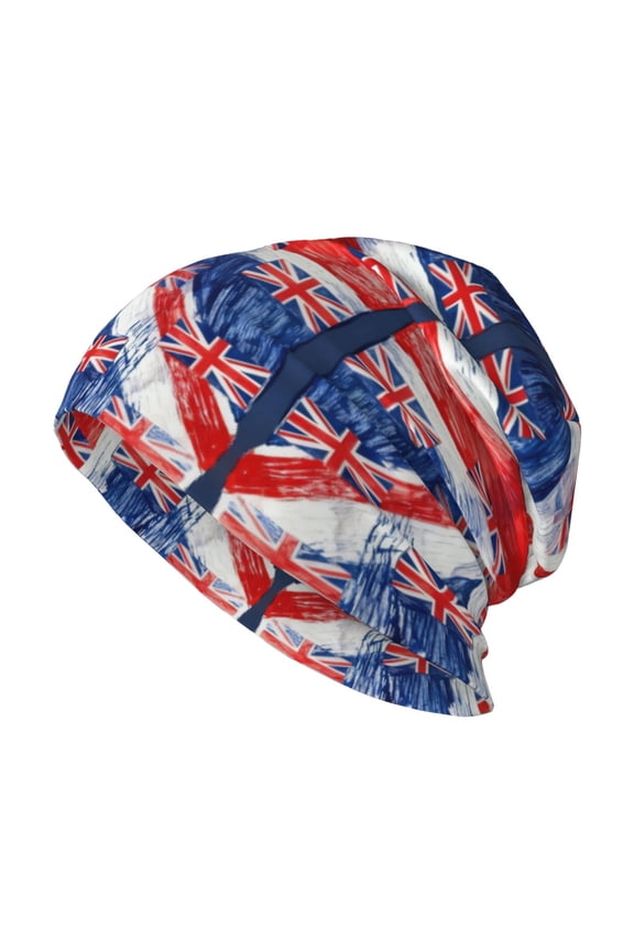 Beanie Hip-Hop Running Beanie Hat Adult Uk Flag Union Jack Skull Cap For Men Women