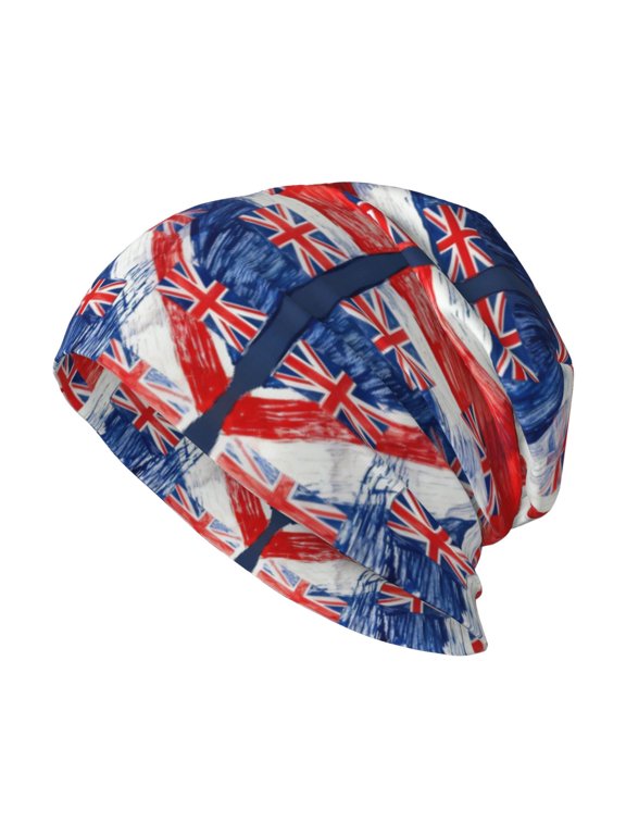 Beanie Hip-Hop Running Beanie Hat Adult Uk Flag Union Jack Skull Cap For Men Women