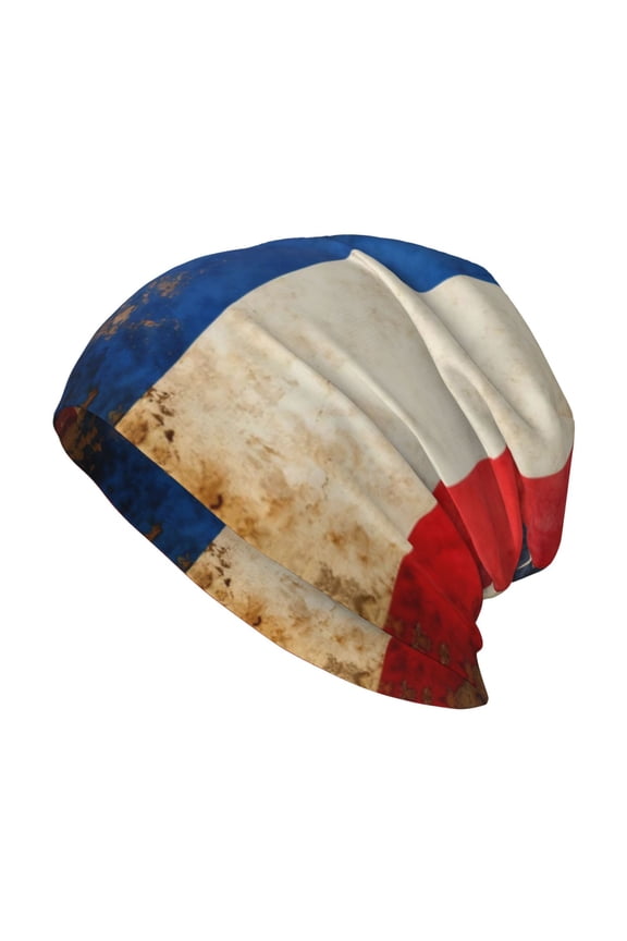 Beanie Hip-Hop Running Beanie Hat Adult United-States Russian Flag Skull Cap For Men Women