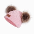 thumbnail image 1 of Beanie Knit Hats Infant Toddler Winter Hat For Baby Girl Boy Knitted Warm Skiing Caps Lovely Pompom Kids Beanie, 1 of 2