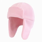 Beanie Knit Hats Trapper Hat With Ear For Toddlers Kids Warm Fleece Lined Winter Earflap Hat For Boys Girls