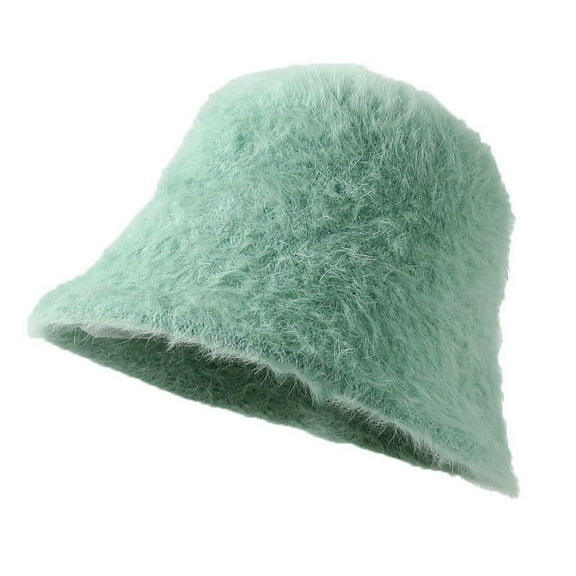 Beanie for Men Women Warm Winter Knit Cuffed Beanie Women Plaid Printed Faux Bucket Hat Warm Windproof Baggy Stretch Winter Soft Caps Wrap Fisherman Hat Green