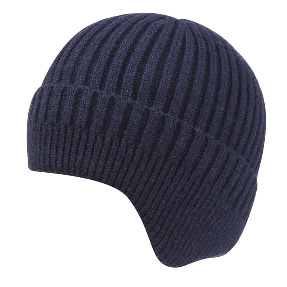 Beanie for Men Women Winter Knitted Hat Stocking Cap Slouchy Beanie Skull Cap Ski Hat Warm Hat Bonnet for Sleeping Running Hat Unisex Beanie Indoors and Outdoors Cable Knit Beanie Blue One Size