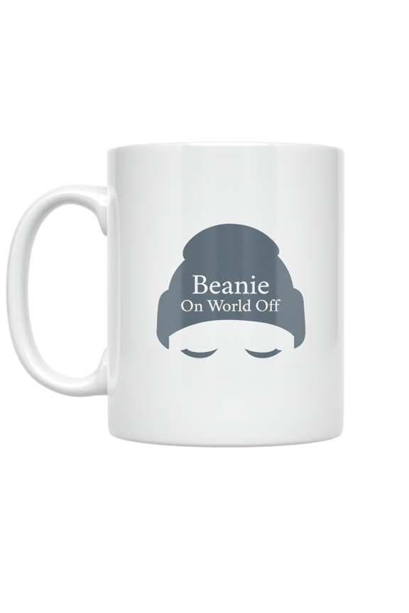 Beanie On World Off Design - Relaxation Enthusiast - 11 oz Ceramic Coffee Mug