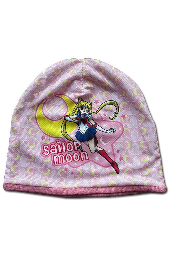 Beanie - Sailor Moon - Pink Sublimation Cap Hat Anime ge88098