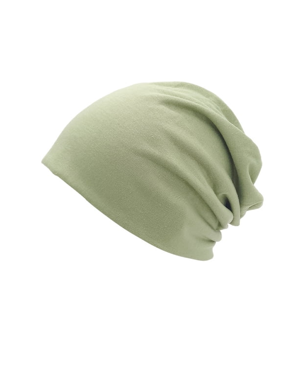 Beanie Sleep Cap Bonnet for Men Skull Cap Winter Hats for Women Slouchy Beanie Cotten Blend Running Hat Satin Skull Cap Ski Hat Elasticity Soft Lightweight Beanie for Men Women Multicolor One Size