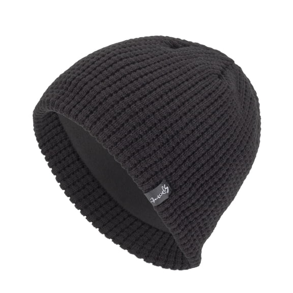 Beanie for Men Women Warm Winter Knit Cuffed Beanie Men's Warm Knitted Short Knitted Wool Hat With Winter Plush And Thickened Men's Outdoor Hat Black