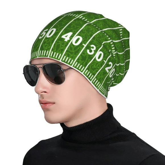 Beanie for Men and Women, American Football Field2 Cozy Winter Hat Beanies Hats Skull Cap, Soft Cool Knit Hats for Women Men Men's Skullies & Beanies