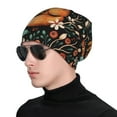 Beanie for Men and Women, fox fall forest flower Soft Winter Hat