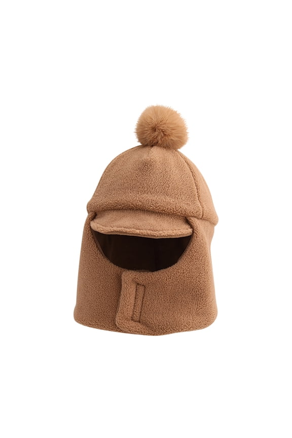 Beanie for Toddler Boys Girls Elegant Baby Beanie Knit Winter Hat for Kids Khaki 1-4 Years