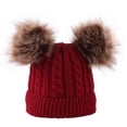 thumbnail image 1 of Beanie for Women Beanie for Men Cotton Lined Boys Girls Hat Cap Hat Knitted Kids Pom Winter Toddler Hat Baby Hats, 1 of 6
