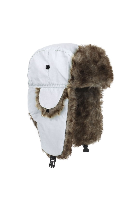 Beanie for Women Thermal Skull Cap Fitness Trapper Hat Winter Clothing Cotton Men's Hats & Caps White