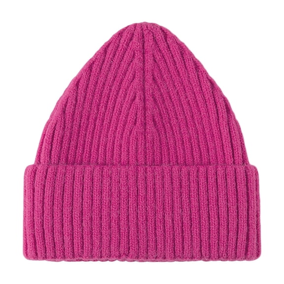 Beanie for Women and Men Knit Hat Winter Beanies Unisex Warm Thickened Solid Color Winter Hat Head circumference 54-56