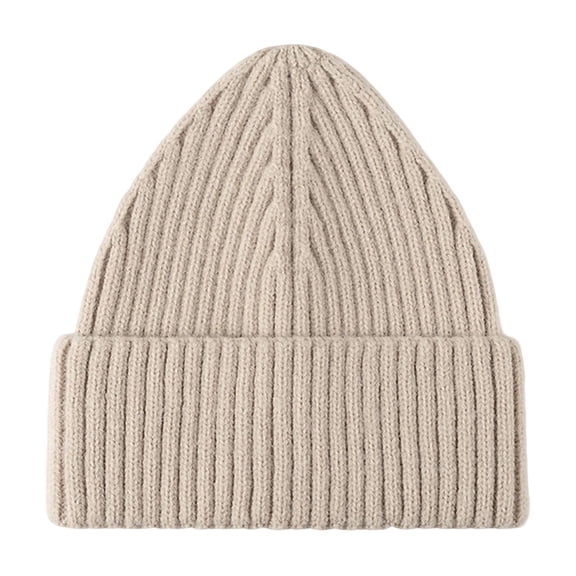 Beanie for Women and Men Knit Hat Winter Beanies Unisex Warm Thickened Solid Color Winter Hat Head circumference 54-56