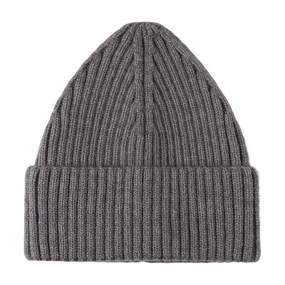 Beanie for Women and Men Knit Hat Winter Beanies Unisex Warm Thickened Solid Color Winter Hat Head circumference 54-56