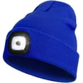 thumbnail image 1 of Beanie with Light for Kids, USB Rechargeable Hands Free LED Headlamp Cap Winter Knitted Night Lighted Hat, 1 of 9