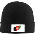 thumbnail image 1 of Beanies Afghanistan Flag Winter Knit Hat Stretchy Skull Cap Soft for Men Women, 1 of 8