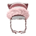 thumbnail image 1 of Beanies Cat Beanie Y2k Beanie Goth Knit Hat Grunge Crochet Hats for Women y2k Accessories,One Size, 1 of 4