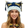 thumbnail image 1 of Beanies Cat Ear Beanie Y2k Beanie with Pom Poms Star Accessories Goth Knit Hat Crochet Knitted Hats for Women y2k Slouchy Skully Caps, 1 of 4