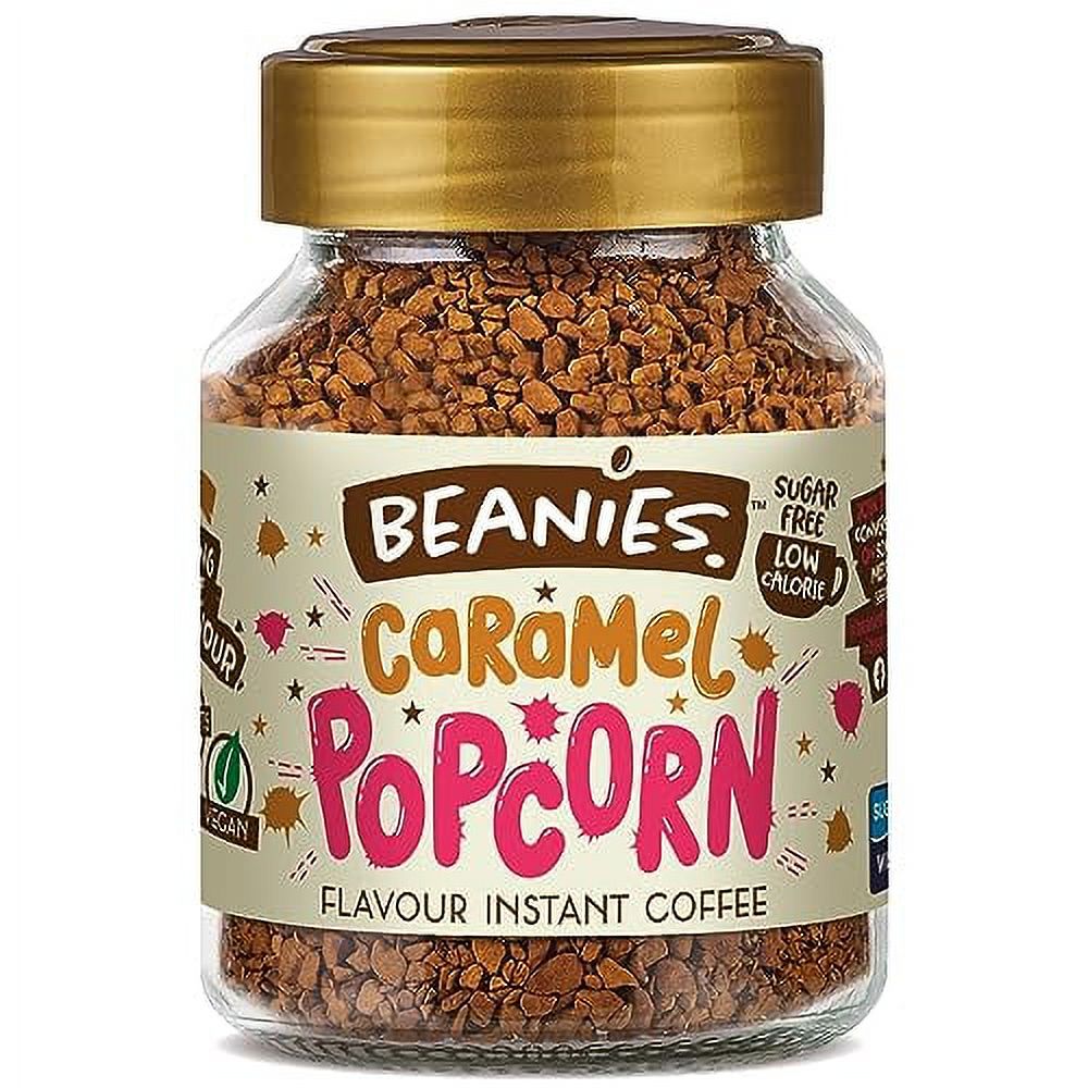 Beanies Flavour Instant Coffee Caramel Popcorn Instant Flavored