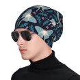 Beanies Hats Men Women glowing butterfly Soft Breathable Skull Caps