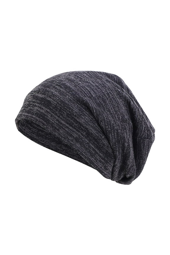 Beanies Hats Men, Yigetop Women Soft Slouchy Beanie Cap Lightweight Hipster Hat Summer Breathable Faux Sleeping Cap Thin Chemo Cap Skull Caps for Men Black One Size