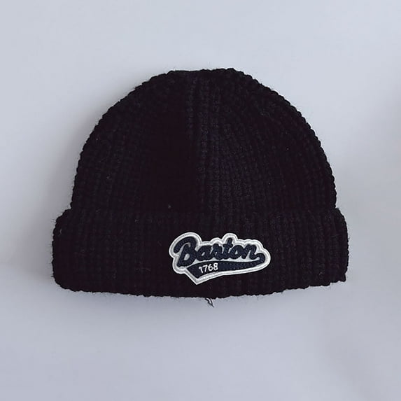 Beanies Hats for Teens Skull Cap Size 0-15 Youth Boys Girls Trendy Solid Color Stretchy Chunky Knitted Thermal Warm Yarmulke Hat