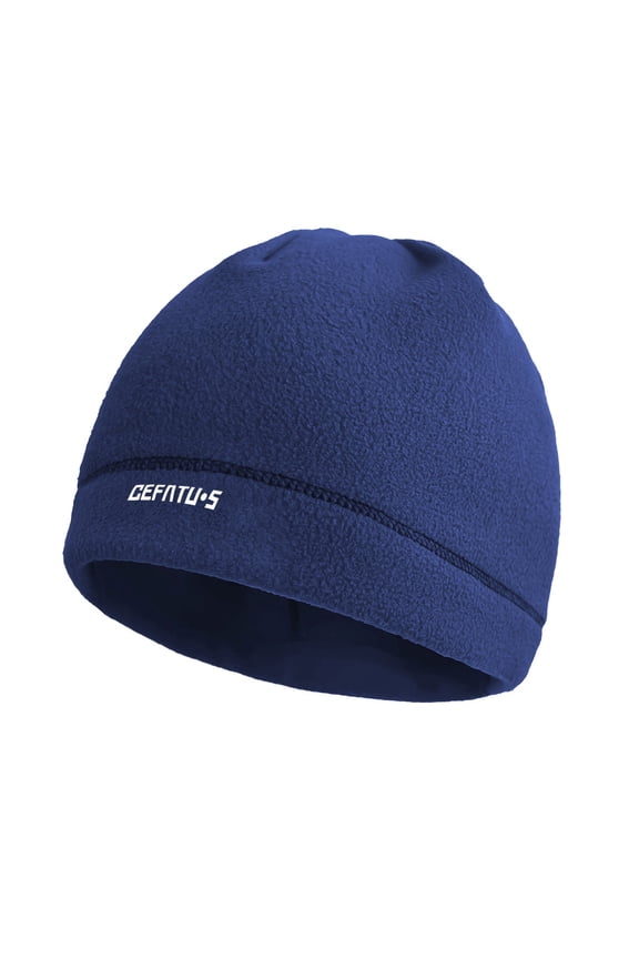 Beanies for Men Women Fall Winter Fitted Running Hiking Fishing Work Skull Fleece Caps Elastic Thermal Run Hats Windproof Cycling Cap Helmet Liner Soft Beanie Hat