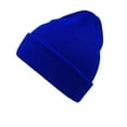 thumbnail image 1 of ZQUUVOU Beanies Women Satin Lined Beanie Winter Hats For Women Knitting Pile Cap Baotou Hat Blue, 1 of 3