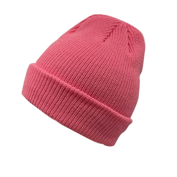 Beanies Women Satin Lined Beanie Winter Hats For Women Knitting Pile Cap Baotou Hat Pink